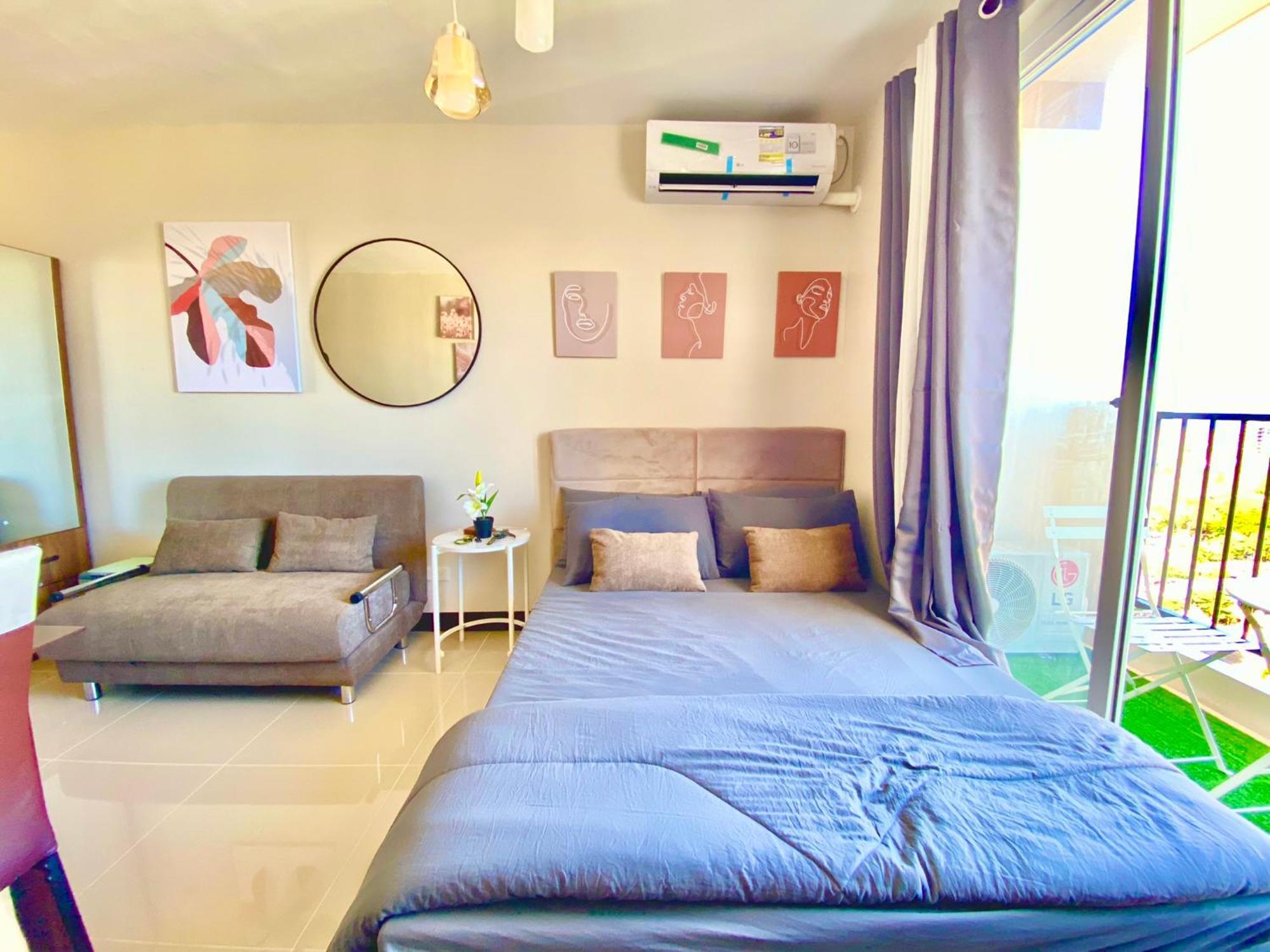 Cozy Condo Near Airport With Pool And Ocean View Suba Basbas Exterior photo